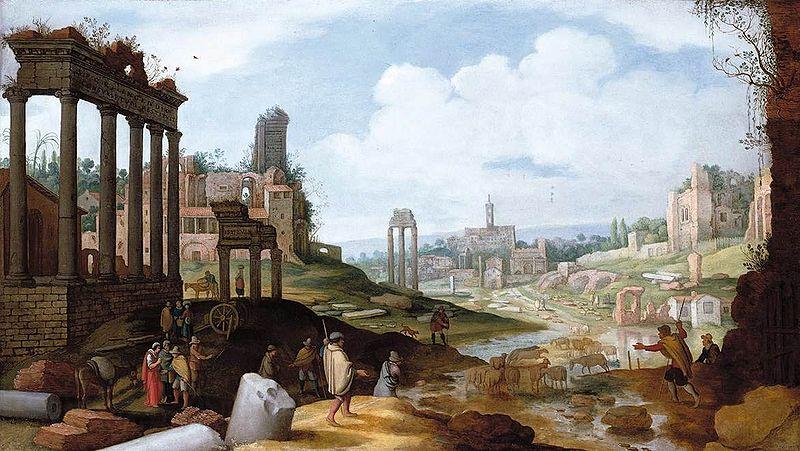 Willem van Nieulandt View of the Forum Romanum Spain oil painting art